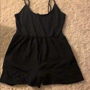 Scoop neck romper